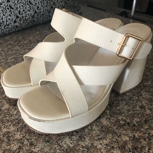 Charlotte Stone Simi Heels In Latte, Size 9